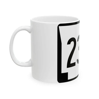 Arkansas 235S (Arkansas) (Road Sign) White Coffee Mug - Go Mug Yourself