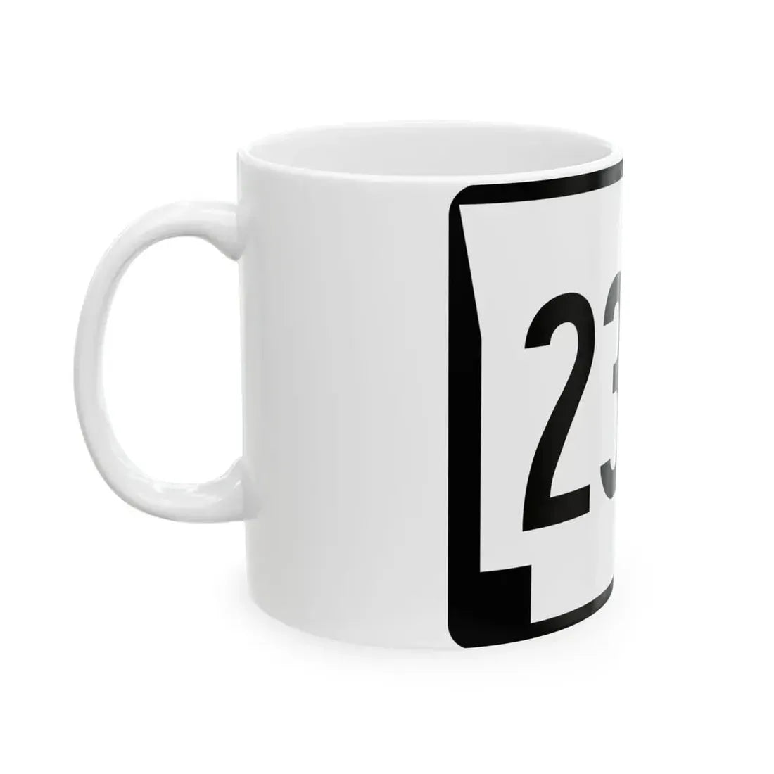 Arkansas 235S (Arkansas) (Road Sign) White Coffee Mug - Go Mug Yourself