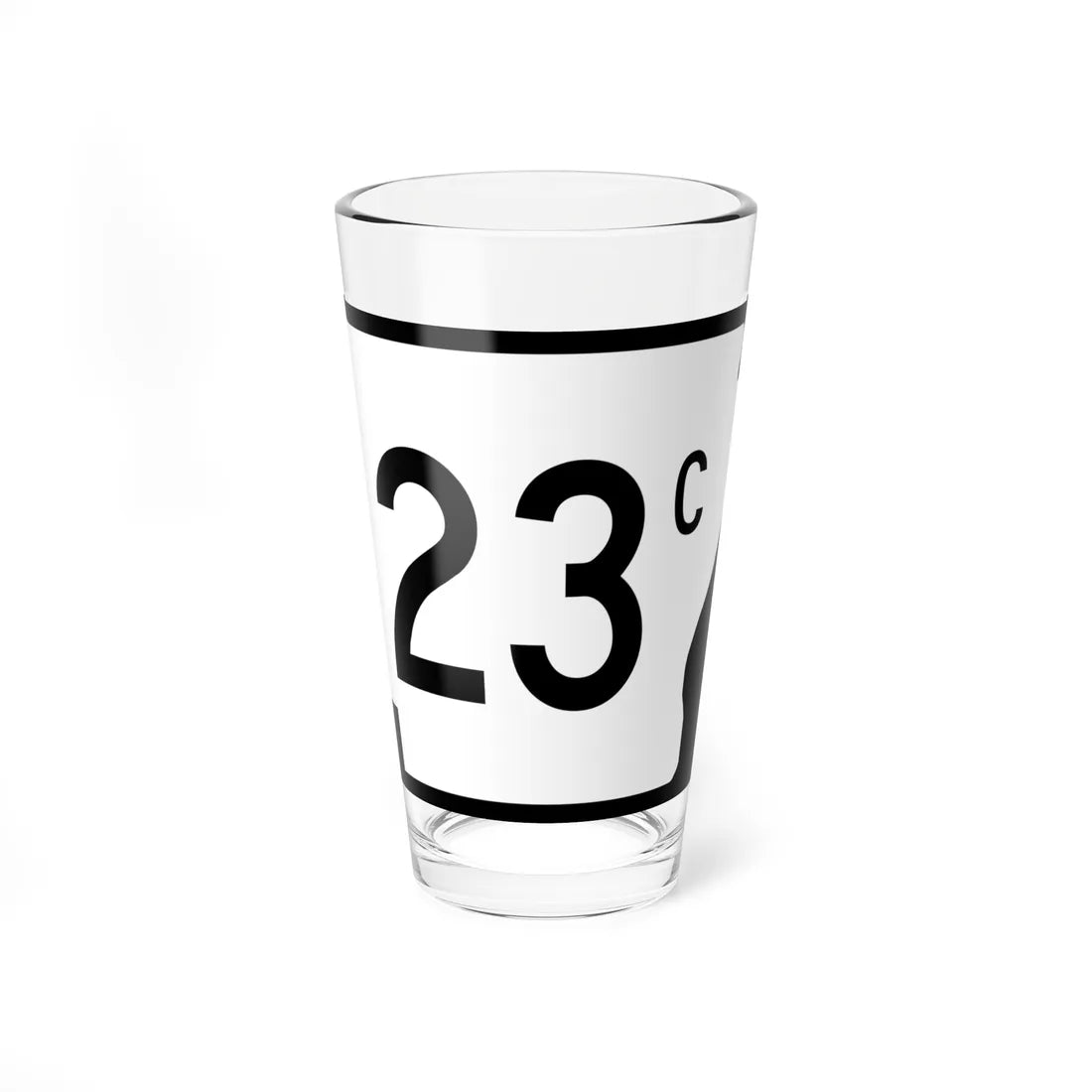 Arkansas 23C (Arkansas) (Road Sign) Pint Glass 16oz 16oz - Go Mug Yourself