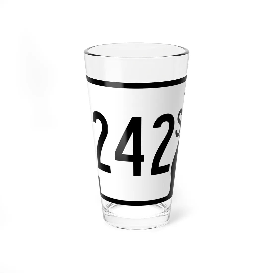 Arkansas 242S (Arkansas) (Road Sign) Pint Glass 16oz 16oz - Go Mug Yourself