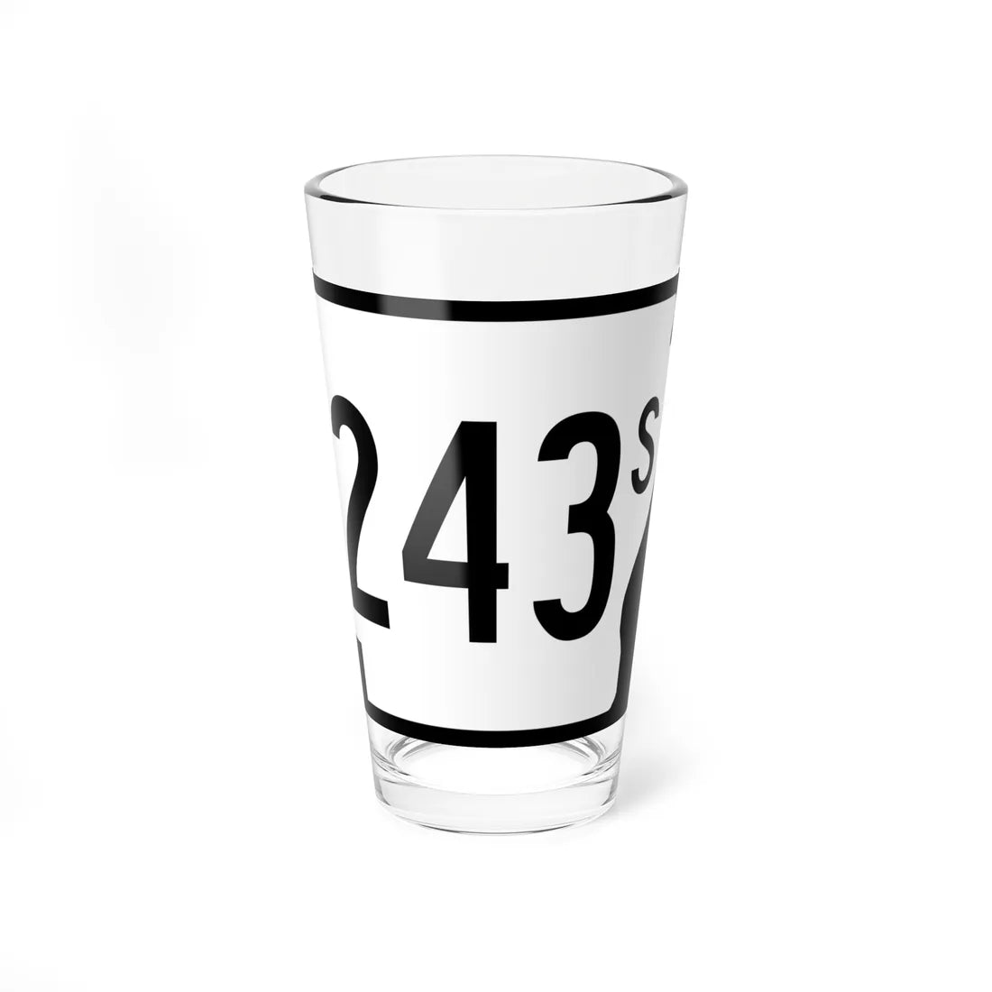Arkansas 243S (Arkansas) (Road Sign) Pint Glass 16oz 16oz - Go Mug Yourself