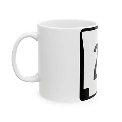 Arkansas 25 (Arkansas) (Road Sign) White Coffee Mug - Go Mug Yourself