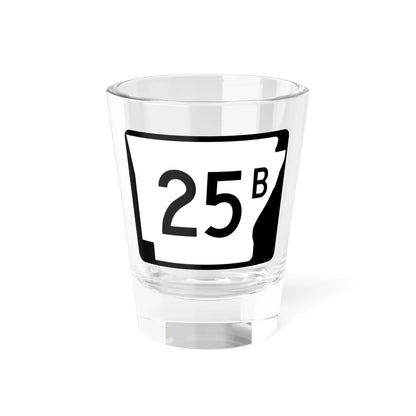 Arkansas 25B (Arkansas) (Road Sign) Shot Glass 1.5oz 1.5oz - Go Mug Yourself
