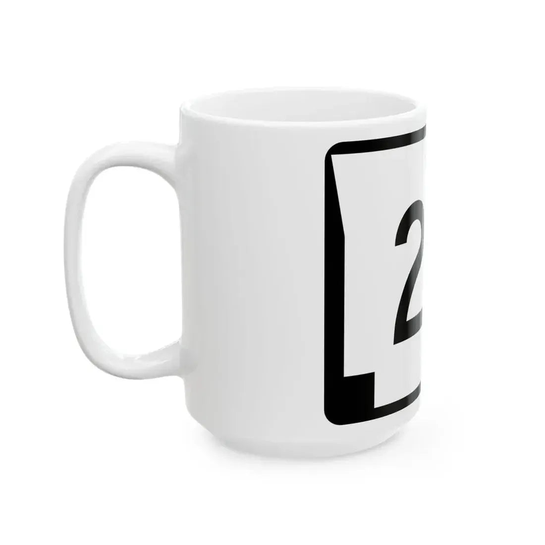 Arkansas 25B (Arkansas) (Road Sign) White Coffee Mug - Go Mug Yourself
