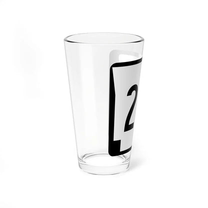 Arkansas 25Y (Arkansas) (Road Sign) Pint Glass 16oz - Go Mug Yourself