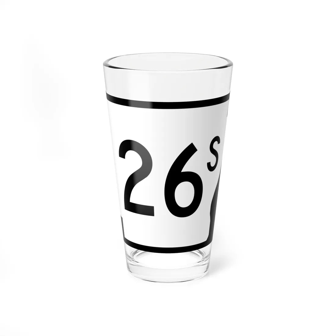 Arkansas 26S (Arkansas) (Road Sign) Pint Glss 16oz 16oz - Go Mug Yourself