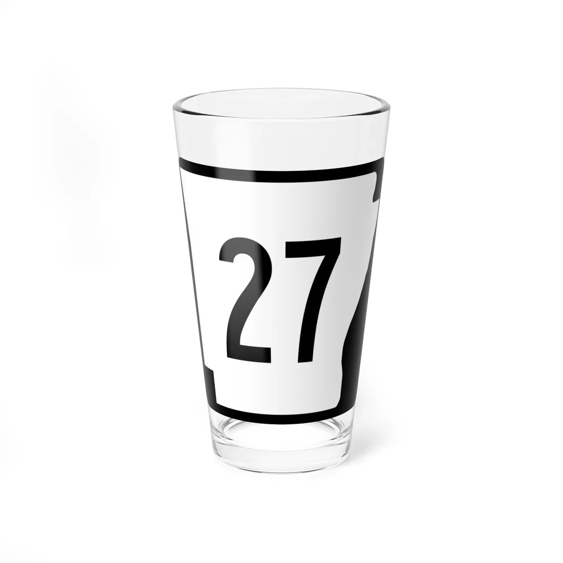 Arkansas 27 (Arkansas) (Road Sign) Pint Glss 16oz 16oz - Go Mug Yourself