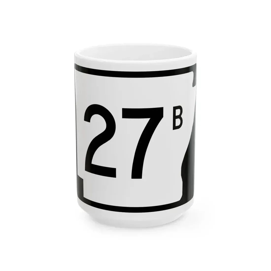 Arkansas 27B (Arkansas) (Road Sign) White Coffee Mug 15oz - Go Mug Yourself