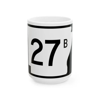 Arkansas 27B (Arkansas) (Road Sign) White Coffee Mug 15oz - Go Mug Yourself