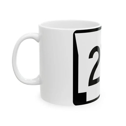 Arkansas 27B (Arkansas) (Road Sign) White Coffee Mug - Go Mug Yourself