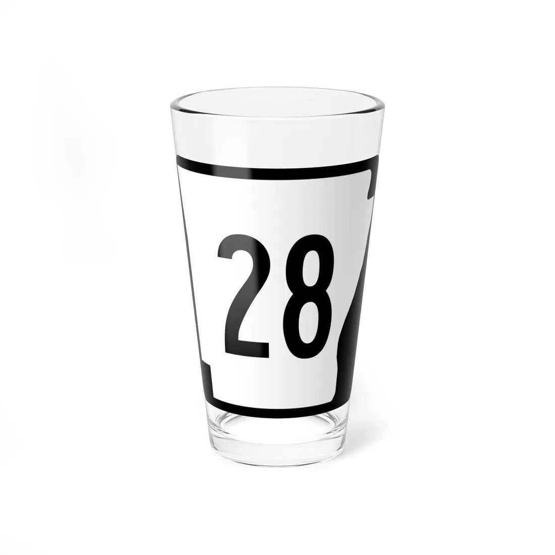 Arkansas 28 (Arkansas) (Road Sign) Pint Glss 16oz 16oz - Go Mug Yourself