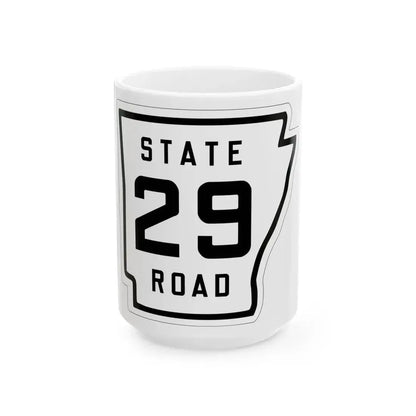 Arkansas 29 1926 (Arkansas) (Road Sign) White Coffee Mug - Go Mug Yourself