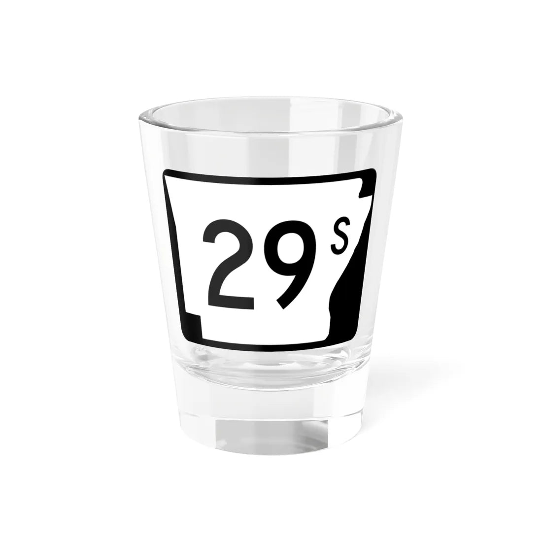 Arkansas 29S (Arkansas) (Road Sign) Shot Glass 1.5oz 1.5oz - Go Mug Yourself
