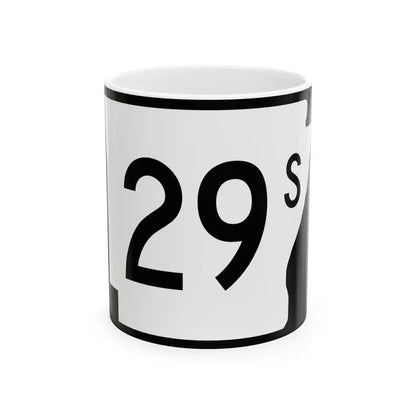 Arkansas 29S (Arkansas) (Road Sign) White Coffee Mug - Go Mug Yourself