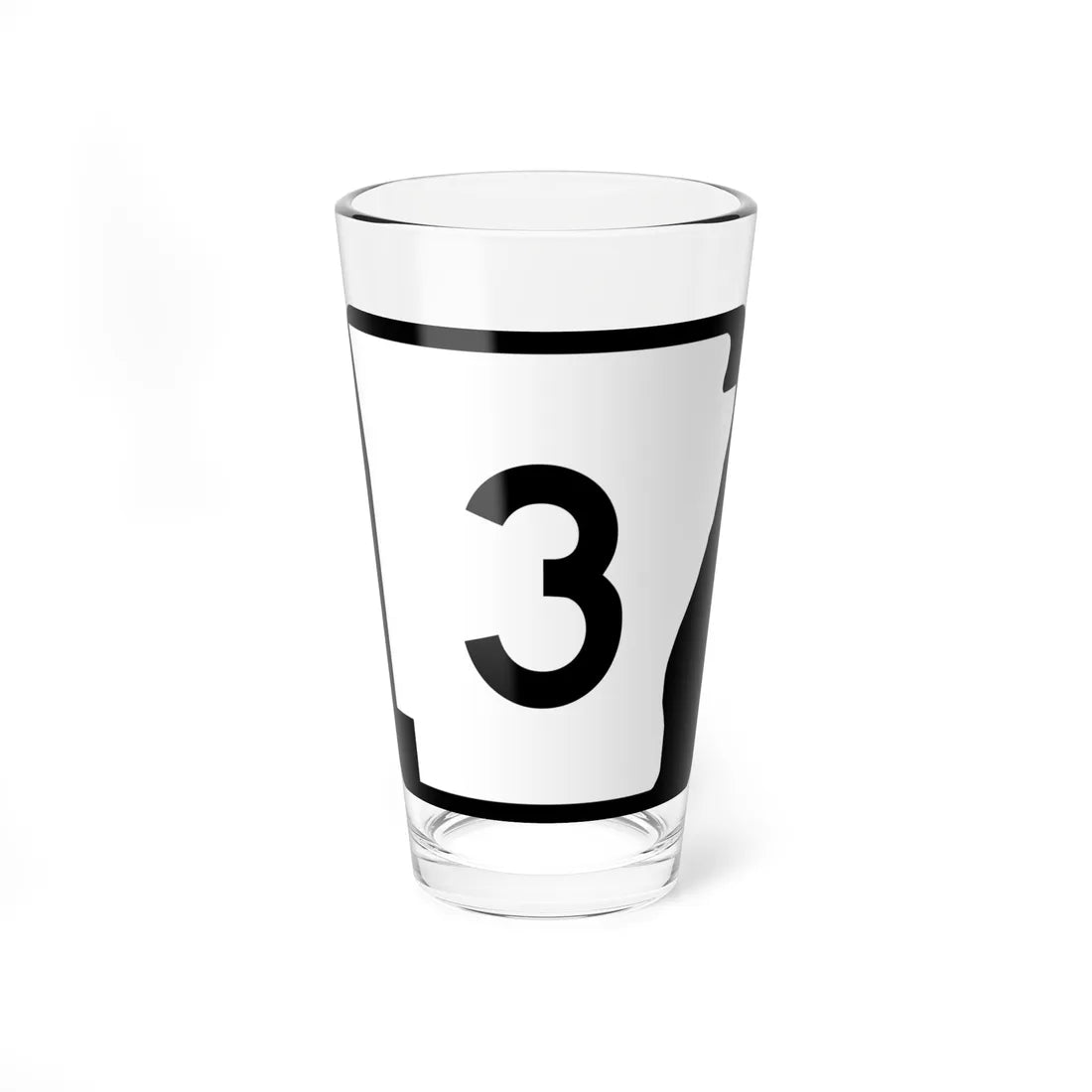 Arkansas 3 (Arkansas) (Road Sign) Pint Glass 16oz 16oz - Go Mug Yourself