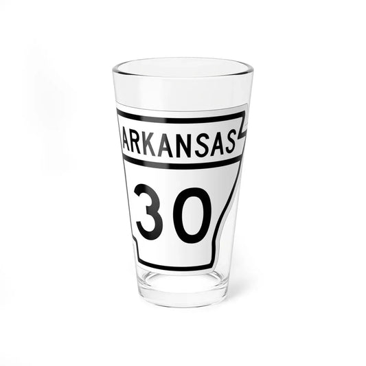 Arkansas 30 1948 (Arkansas) (Road Sign) Pint Glass 16oz 16oz - Go Mug Yourself