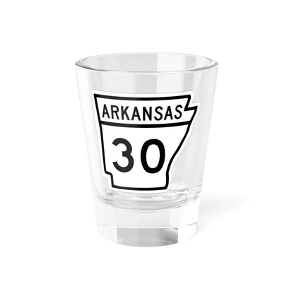 Arkansas 30 1948 (Arkansas) (Road Sign) Shot Glass 1.5oz 1.5oz - Go Mug Yourself
