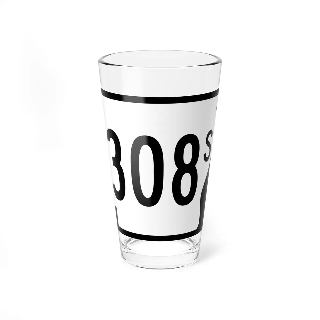 Arkansas 308S (Arkansas) (Road Sign) Pint Glass 16oz 16oz - Go Mug Yourself