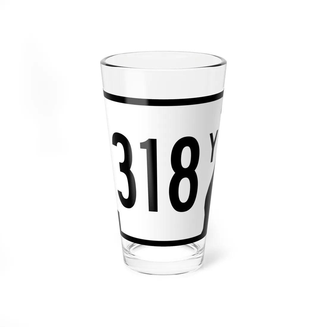 Arkansas 318Y (Arkansas) (Road Sign) Pint Glass 16oz 16oz - Go Mug Yourself