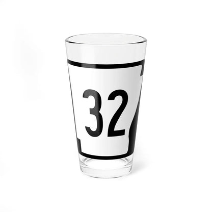 Arkansas 32 (Arkansas) (Road Sign) Pint Glss 16oz 16oz - Go Mug Yourself