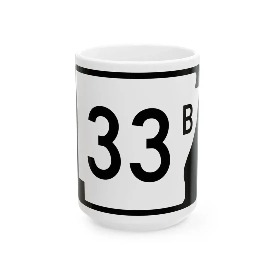 Arkansas 33B (Arkansas) (Road Sign) White Coffee Mug 15oz - Go Mug Yourself