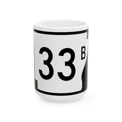 Arkansas 33B (Arkansas) (Road Sign) White Coffee Mug 15oz - Go Mug Yourself