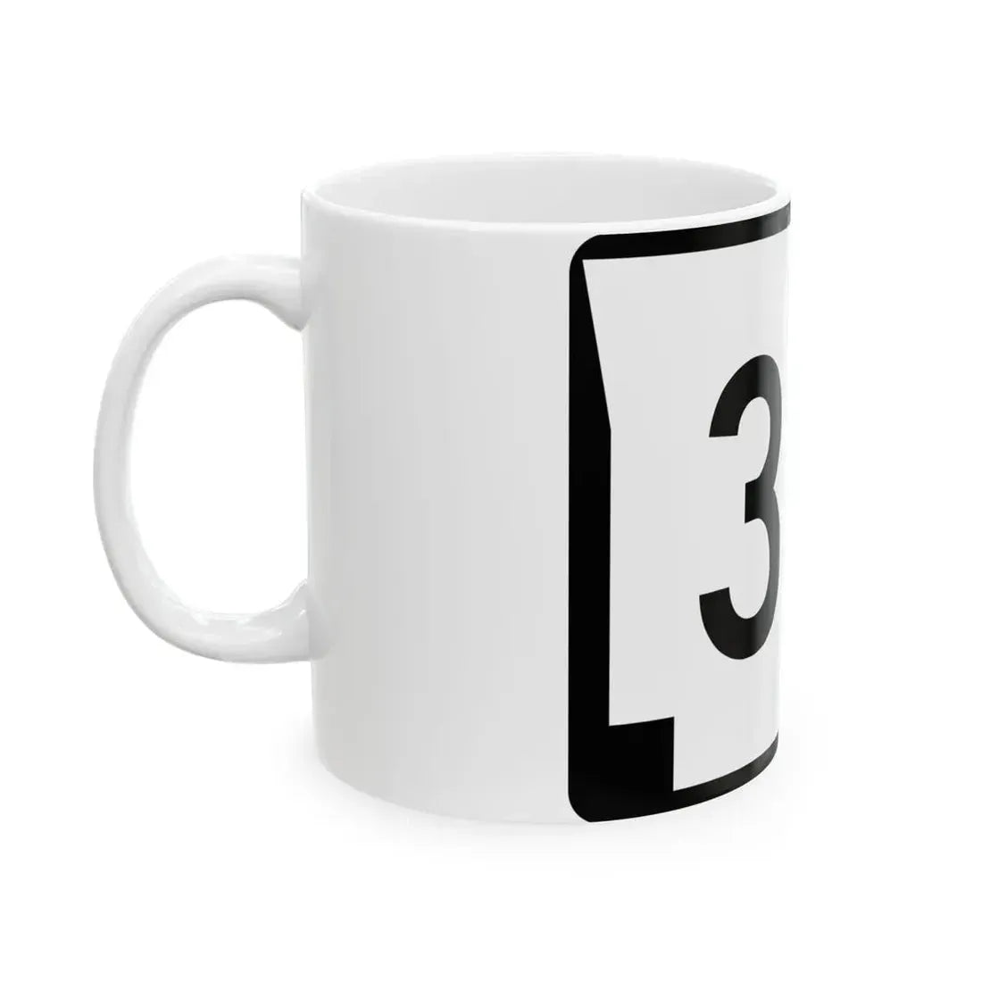 Arkansas 33B (Arkansas) (Road Sign) White Coffee Mug - Go Mug Yourself