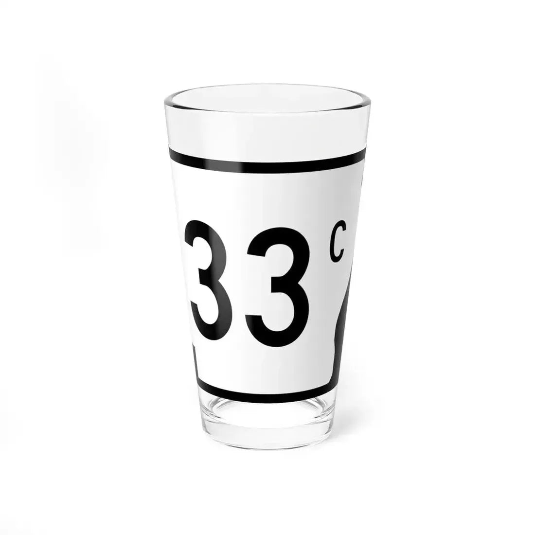 Arkansas 33C (Arkansas) (Road Sign) Pint Glass 16oz 16oz - Go Mug Yourself