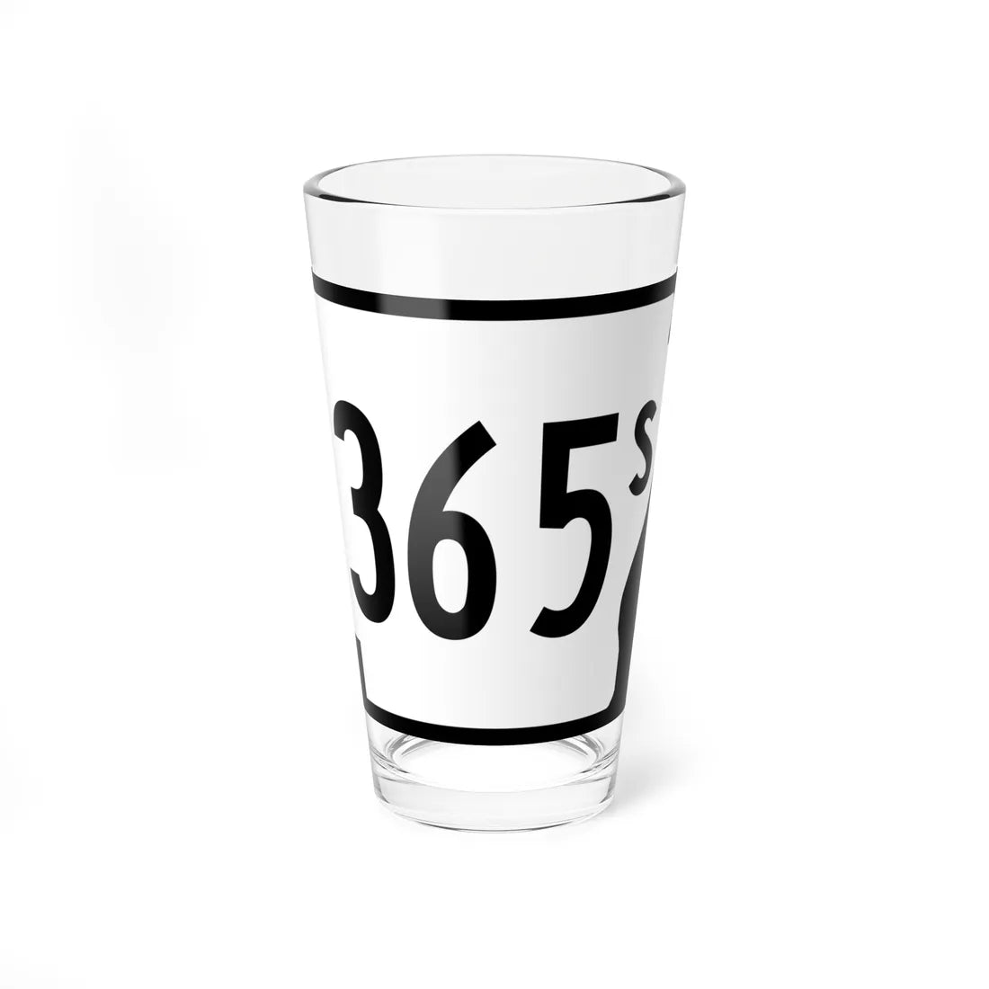 Arkansas 365S (Arkansas) (Road Sign) Pint Glass 16oz 16oz - Go Mug Yourself