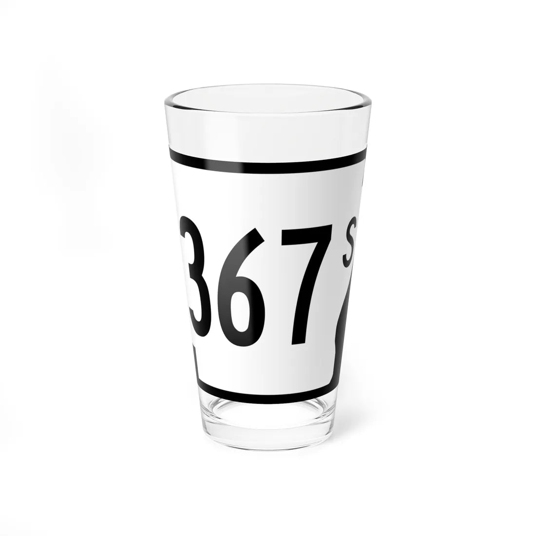 Arkansas 367S (Arkansas) (Road Sign) Pint Glass 16oz 16oz - Go Mug Yourself