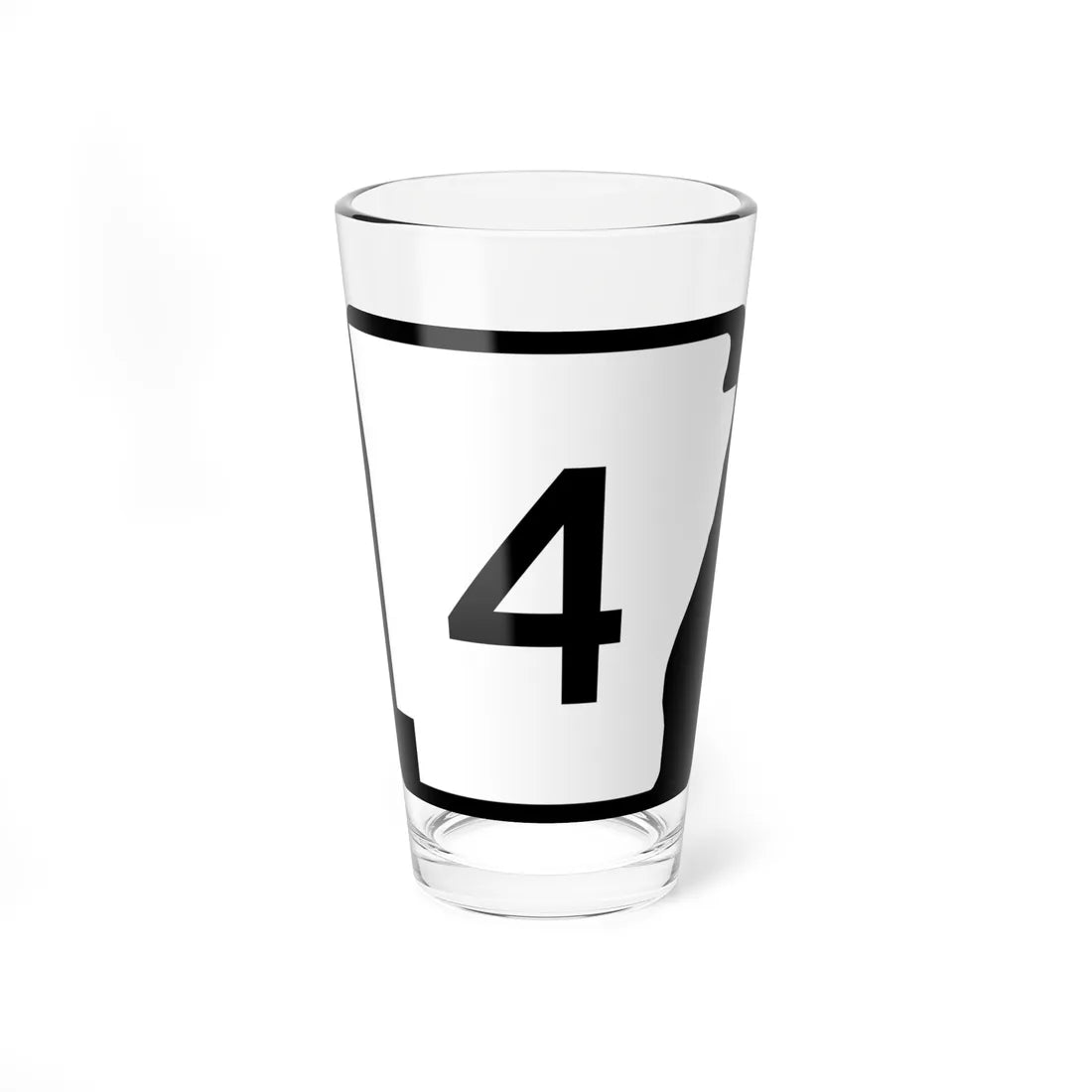 Arkansas 4 (Arkansas) (Road Sign) Pint Glass 16oz 16oz - Go Mug Yourself