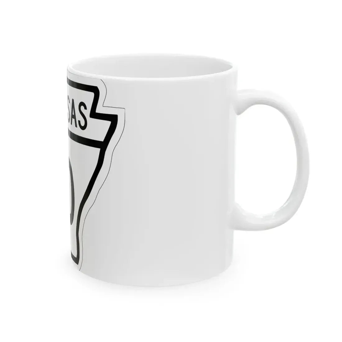 Arkansas 40 1948 (Arkansas) (Road Sign) White Coffee Mug - Go Mug Yourself