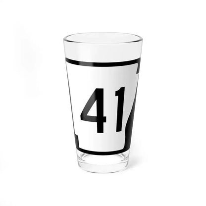 Arkansas 41 (Arkansas) (Road Sign) Pint Glass 16oz 16oz - Go Mug Yourself