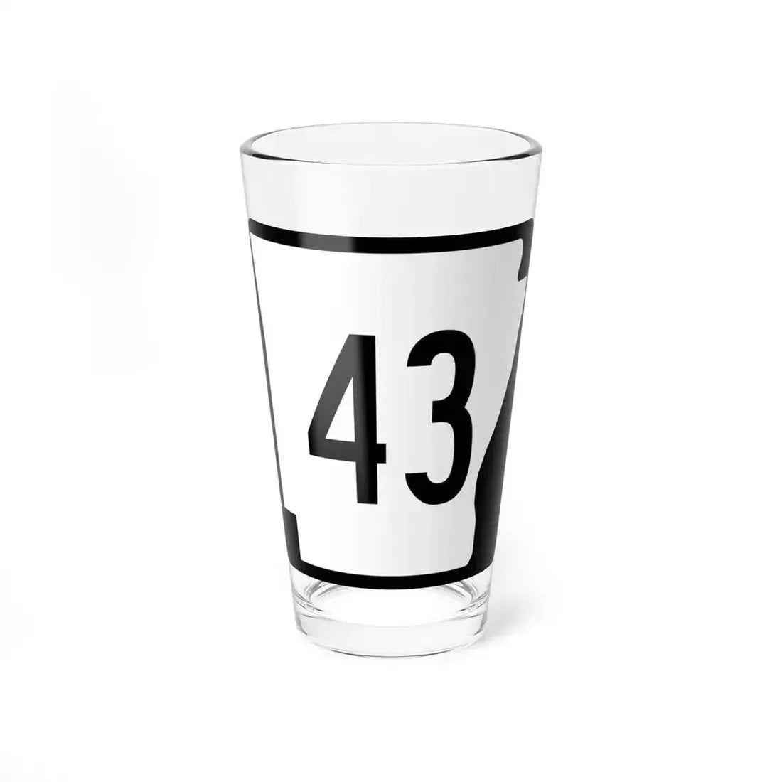 Arkansas 43 (Arkansas) (Road Sign) Pint Glass 16oz 16oz - Go Mug Yourself