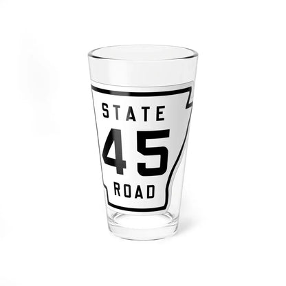 Arkansas 45 1926 (Arkansas) (Road Sign) Pint Glass 16oz 16oz - Go Mug Yourself