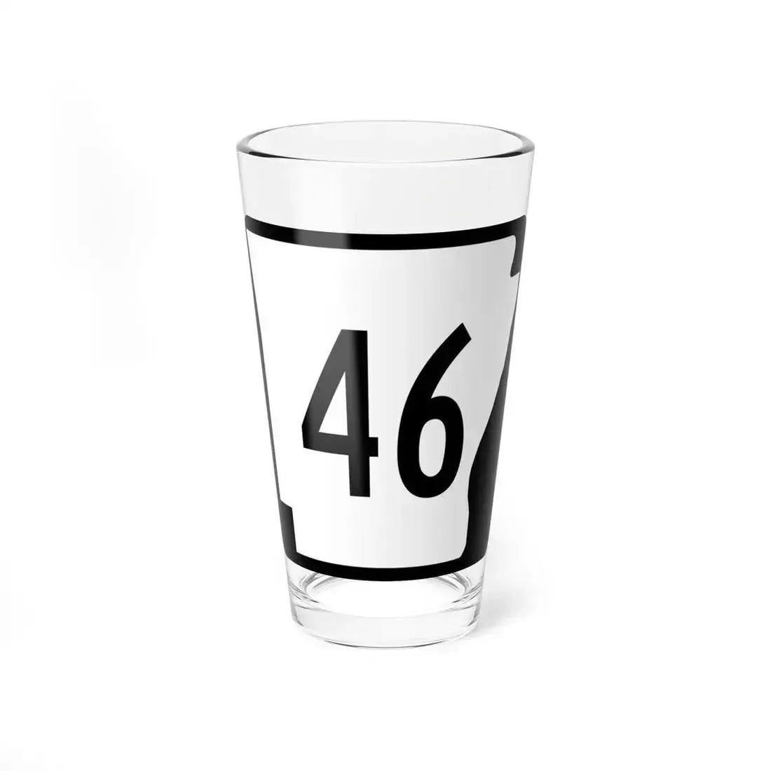 Arkansas 46 (Arkansas) (Road Sign) Pint Glass 16oz 16oz - Go Mug Yourself