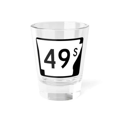 Arkansas 49S (Arkansas) (Road Sign) Shot Glass 1.5oz 1.5oz - Go Mug Yourself