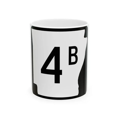 Arkansas 4B (Arkansas) (Road Sign) White Coffee Mug 11oz - Go Mug Yourself