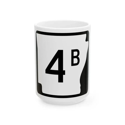 Arkansas 4B (Arkansas) (Road Sign) White Coffee Mug 15oz - Go Mug Yourself