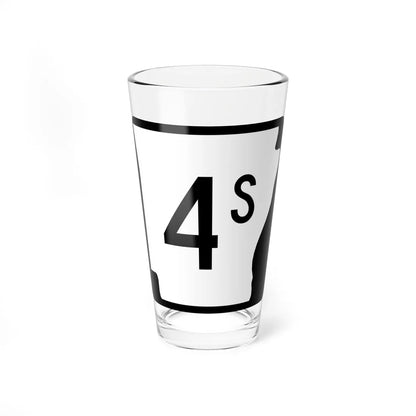Arkansas 4S (Arkansas) (Road Sign) Pint Glass 16oz 16oz - Go Mug Yourself