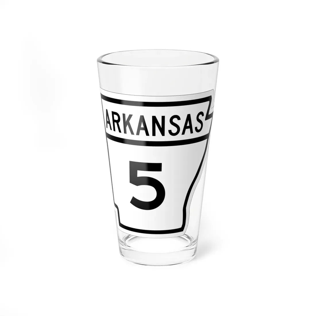 Arkansas 5 1948 (Arkansas) (Road Sign) Pint Glass 16oz 16oz - Go Mug Yourself