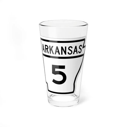 Arkansas 5 1948 (Arkansas) (Road Sign) Pint Glass 16oz 16oz - Go Mug Yourself