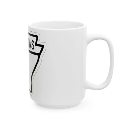 Arkansas 5 1948 (Arkansas) (Road Sign) White Coffee Mug - Go Mug Yourself