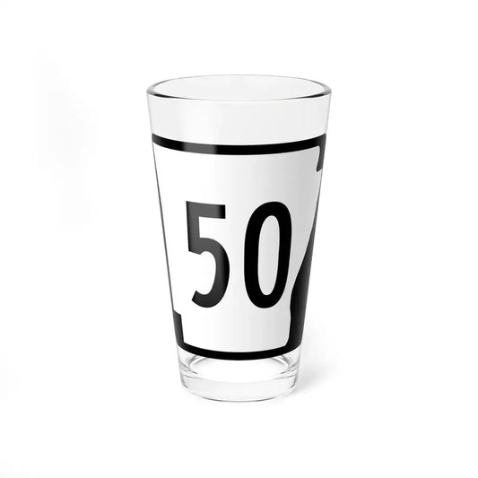 Arkansas 50 (Arkansas) (Road Sign) Pint Glss 16oz 16oz - Go Mug Yourself