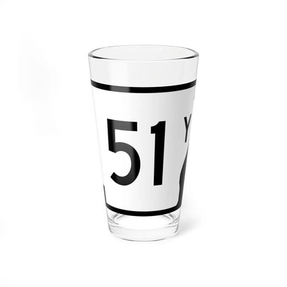 Arkansas 51Y (Arkansas) (Road Sign) Pint Glss 16oz 16oz - Go Mug Yourself