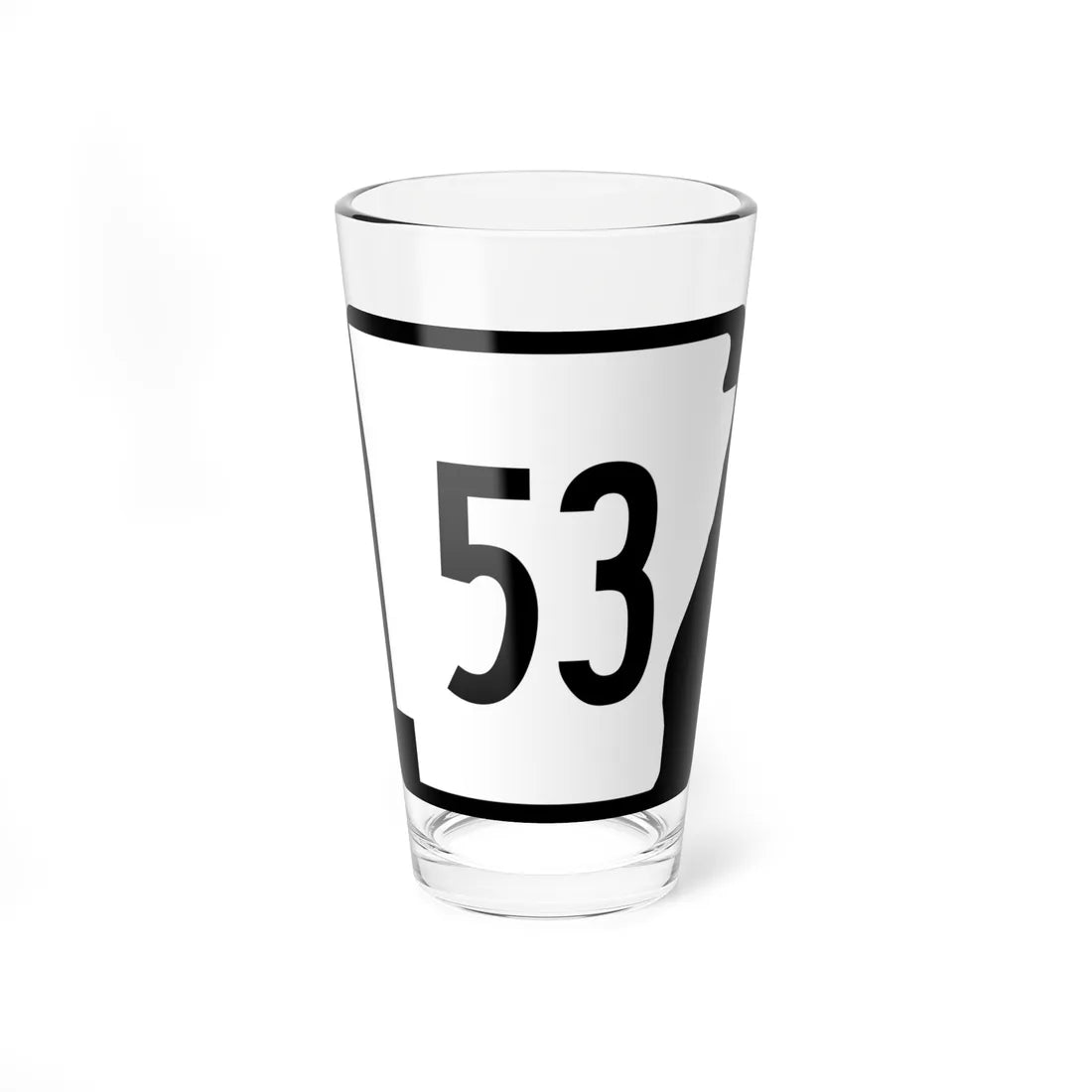 Arkansas 53 (Arkansas) (Road Sign) Pint Glss 16oz 16oz - Go Mug Yourself