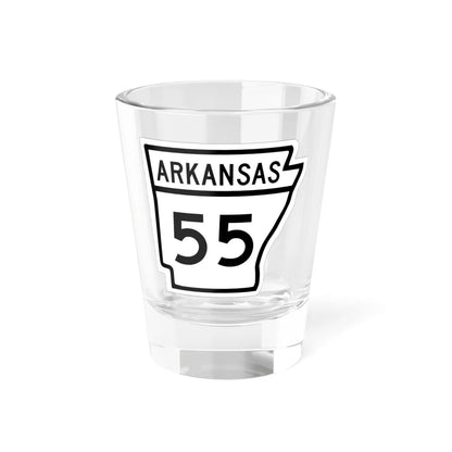 Arkansas 55 1948 (Arkansas) (Road Sign) Shot Glass 1.5oz 1.5oz - Go Mug Yourself