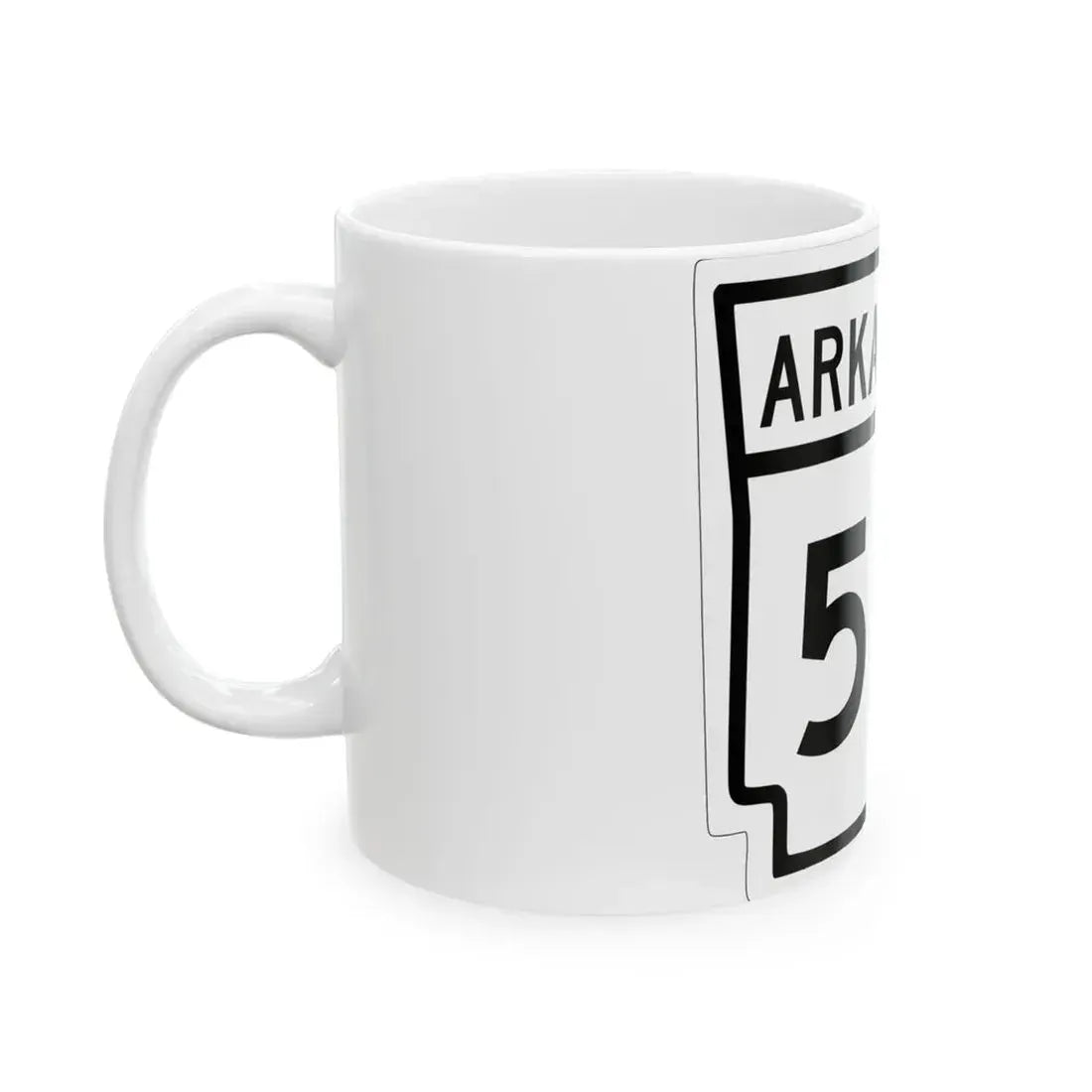 Arkansas 55 1948 (Arkansas) (Road Sign) White Coffee Mug - Go Mug Yourself