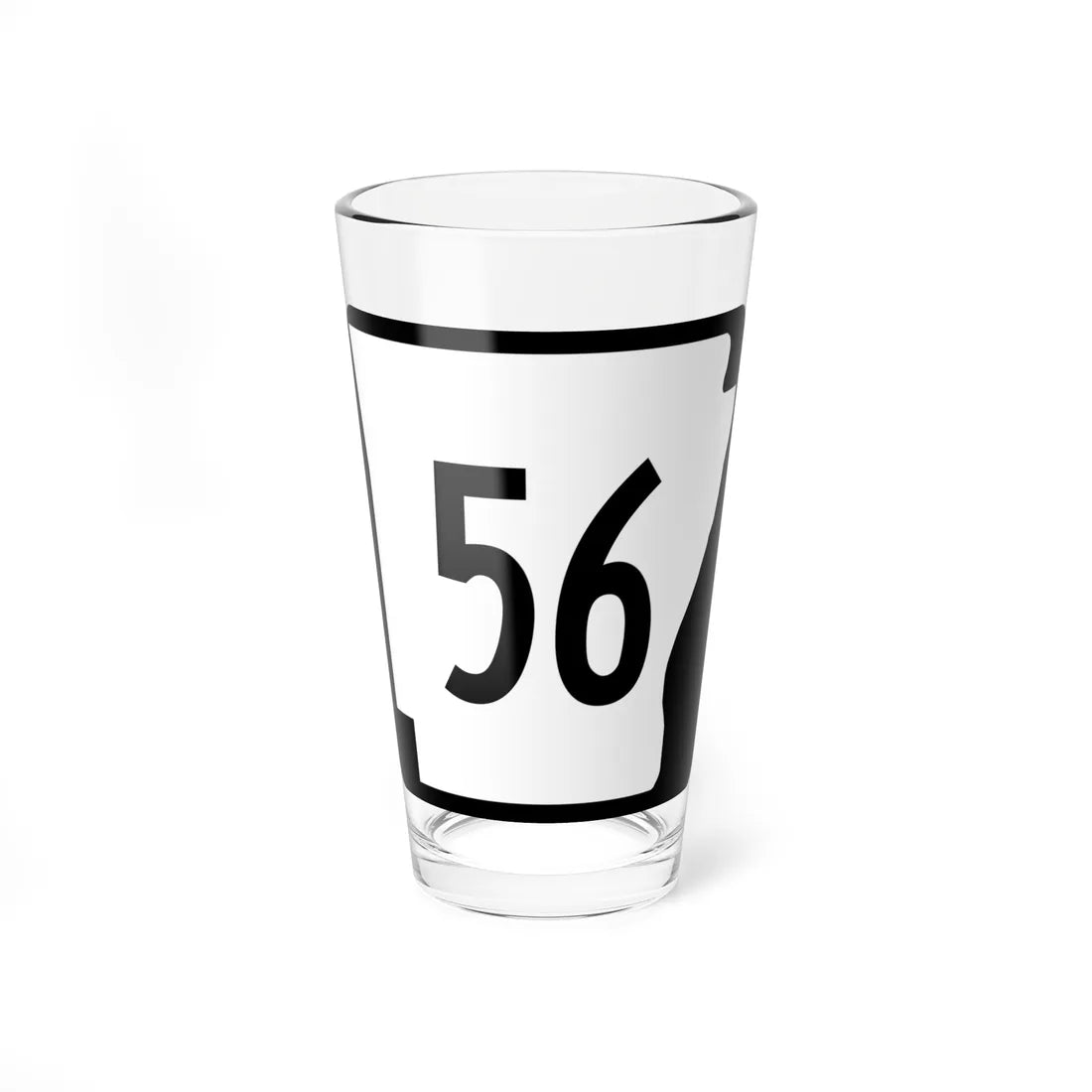 Arkansas 56 (Arkansas) (Road Sign) Pint Glss 16oz 16oz - Go Mug Yourself