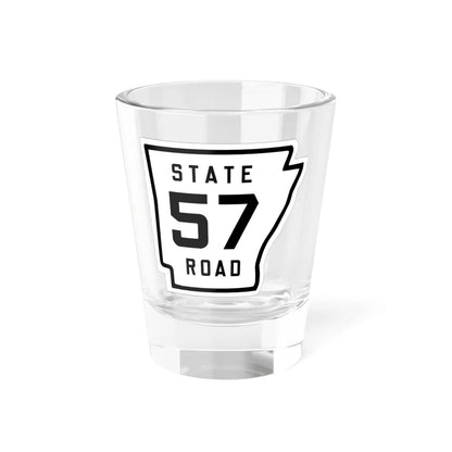 Arkansas 57 1926 (Arkansas) (Road Sign) Shot Glass 1.5oz 1.5oz - Go Mug Yourself